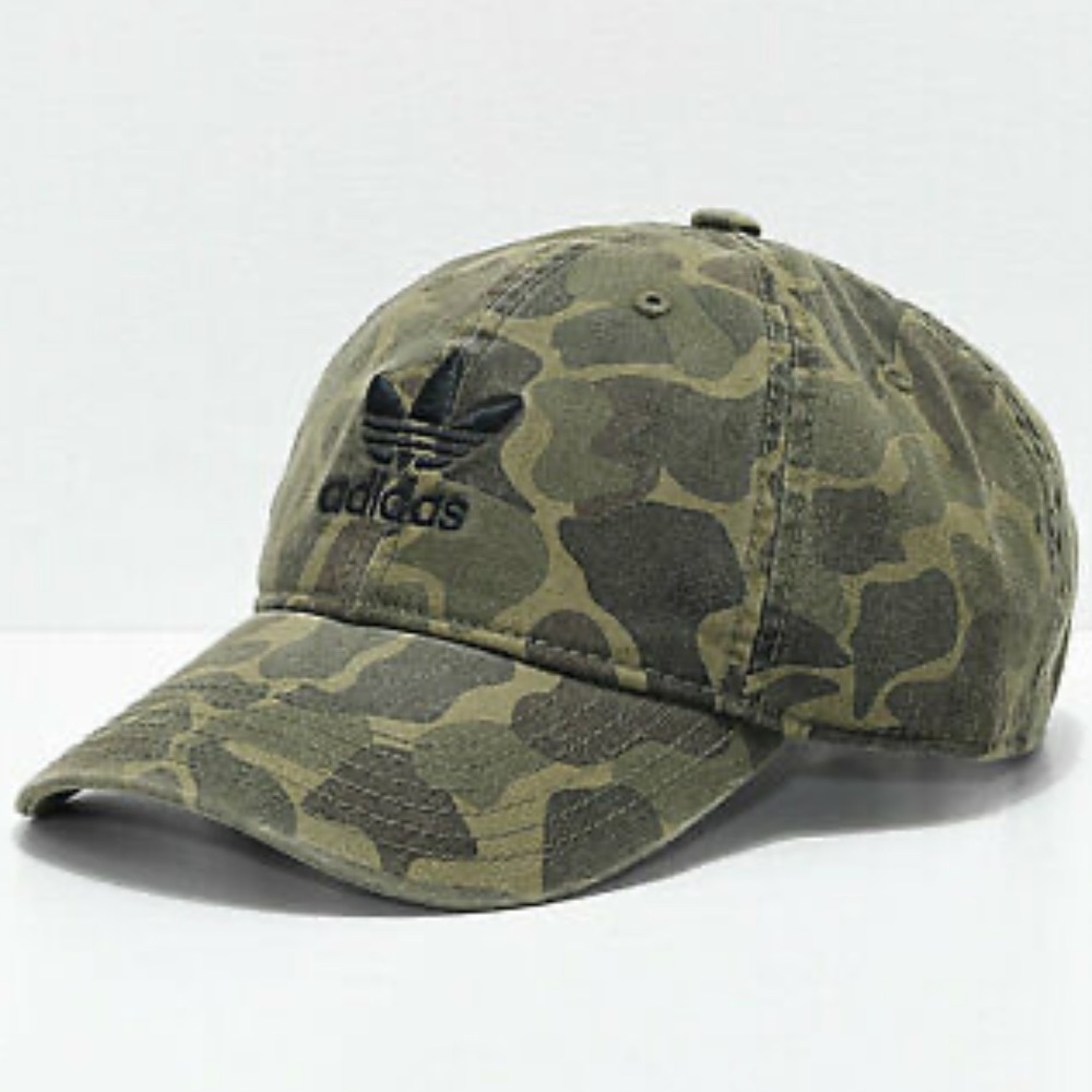 ๐ adidas Originals Forest Camouflage Relaxed Hat - Picture 1 of 8